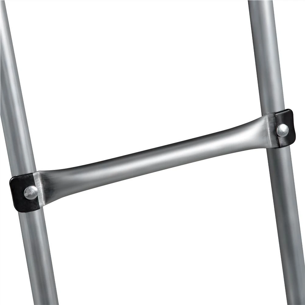 16FT Trampoline For Kids With Safety Enclosure Net, Ladder And 12 Wind Stakes, Round Outdoor Recreational Trampoline - Blue - Image 2