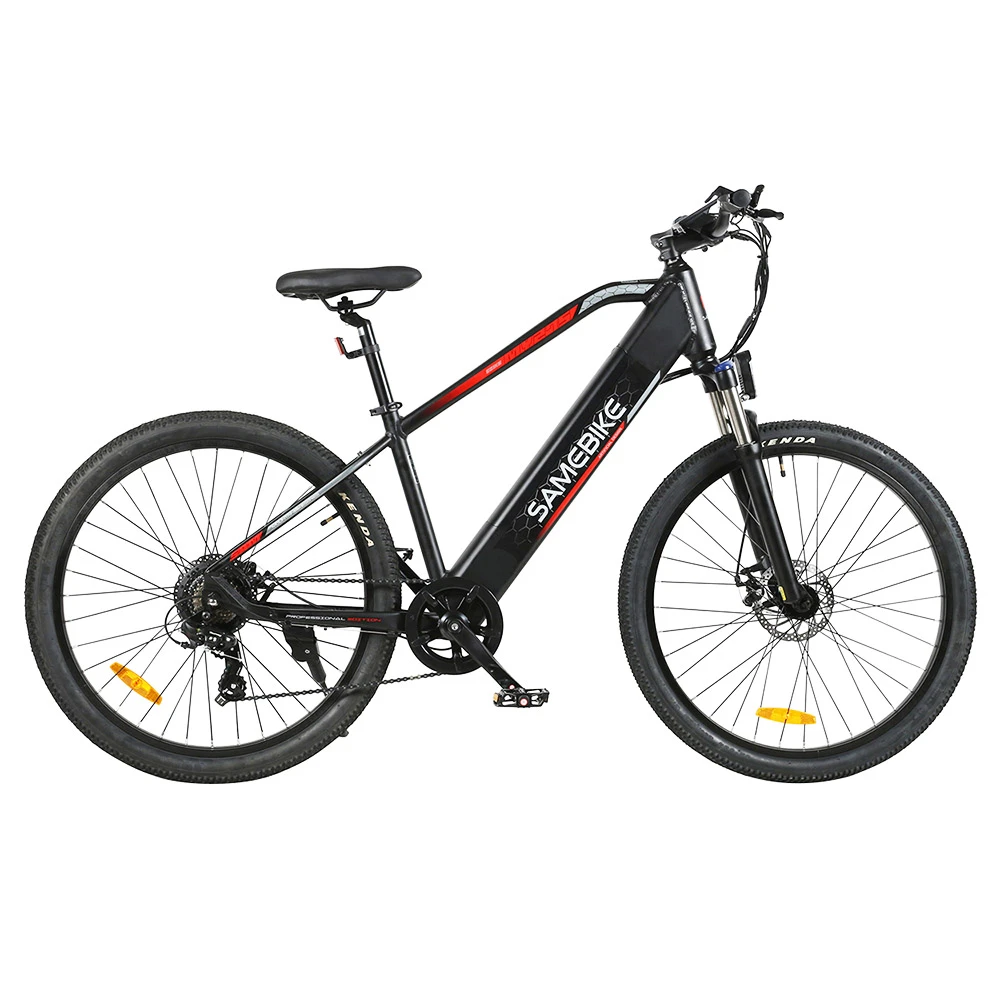 SAMEBIKE MY-275 10.4Ah 500W 48V 27.5inch Electric Bike 20mph Top Speed 80km Mileage Range Max Load 150kg Black