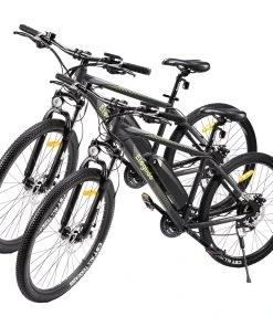 2PCS ELEGLIDE M1 PLUS Electric Mountain Bike 27.5 Inch 250W Brushless Motor SHIMANO 21 Speeds Shifter 36V 12.5Ah Battery 25Km/h Speed IPX4 Waterproof Electric-Assist Up To 100km Max Range Aluminum Alloy Frame Dual Disk Brake - Black