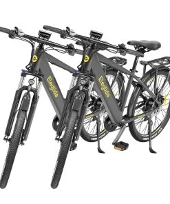 2PCS ELEGLIDE T1 Electric Trekking Bike Trekking E-Bike 27.5 Inch CST Tires 36V 12.5AH Battery 250W Motor Shimano 7 Gears Max Speed 25Km/h Max Range 100KM Max Load 120KG IPX4 Waterproof Dual Disk Brake - Black