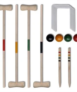 4 Player Wooden Croquet Set