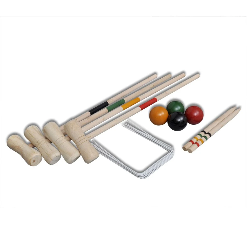 4 Player Wooden Croquet Set - Image 3