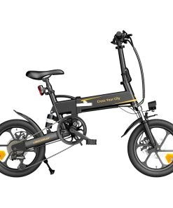 ADO A16 XE Folding Electric Bike 250W Geared Hub Motor 36V 7.5Ah Battery For 43 Mile Range 25km/h Max Speed - Black
