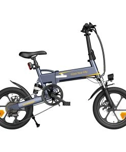 ADO A16 XE Folding Electric Bike 250W Geared Hub Motor 36V 7.5Ah Battery For 43 Mile Range 25km/h Max Speed - Grey