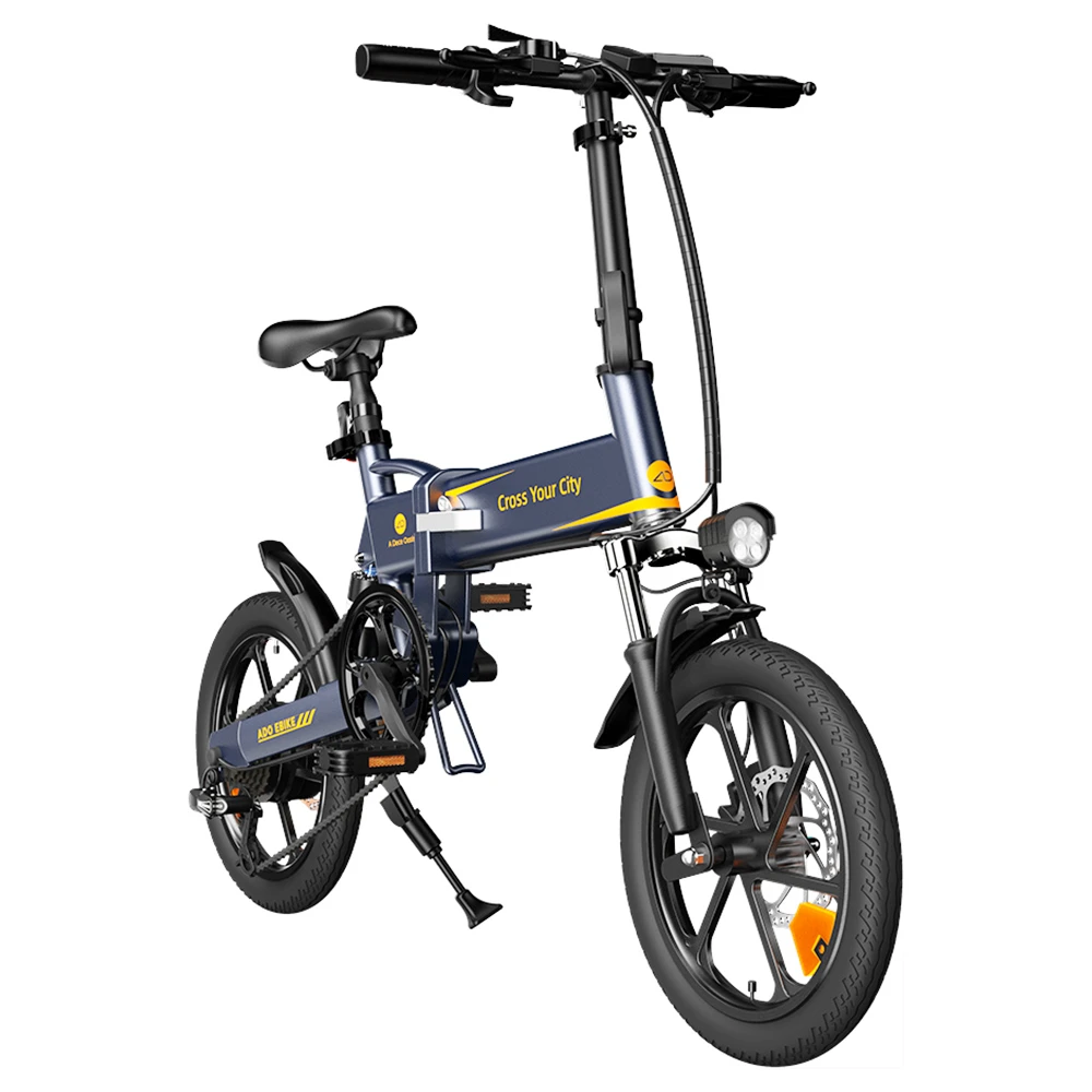 ADO A16 XE Folding Electric Bike 250W Geared Hub Motor 36V 7.5Ah Battery For 43 Mile Range 25km/h Max Speed - Grey - Image 3