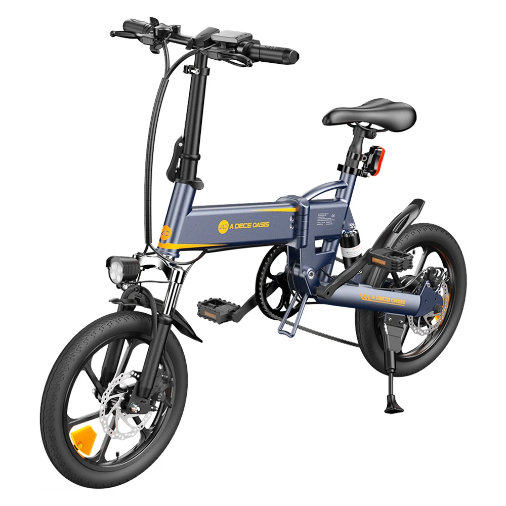 ADO A16 XE Folding Electric Bike 250W Geared Hub Motor 36V 7.5Ah Battery For 43 Mile Range 25km/h Max Speed - Grey - Image 5