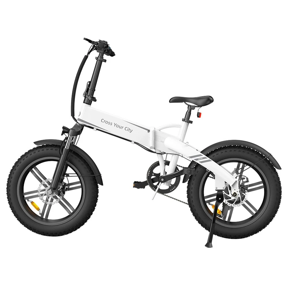 ADO A20F Beast Foldable E-Bike 20*4.0 Inch Fat Tire 250W Motor 25Km/h Speed 36V 14.5Ah Battery For 120KM Range Torque Sensor Shimano 7 Speed Dual Hydraulic Disc Brake IPX5 Waterproof IPS Color Display With ADO EBIKE App Control - White - Image 3