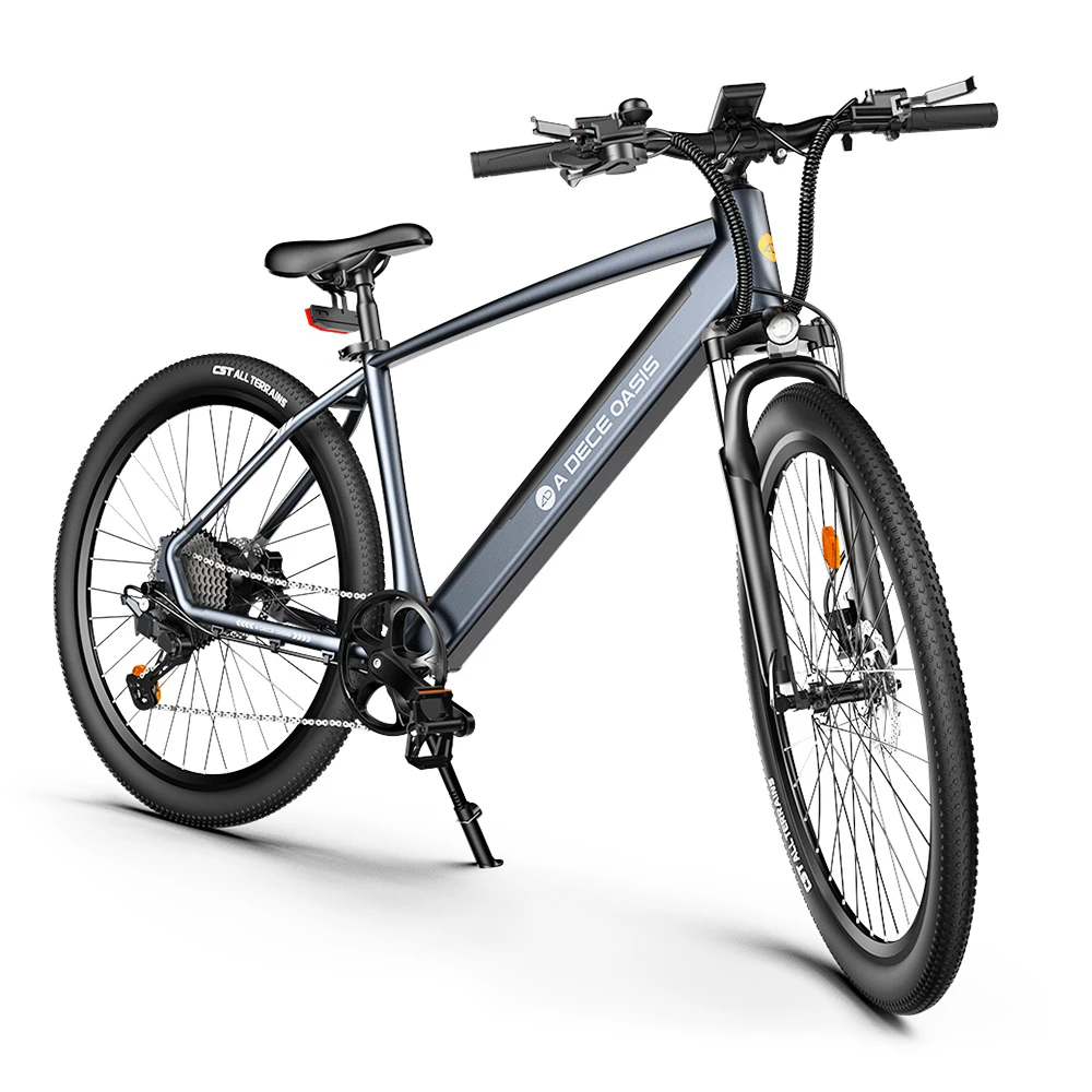 ADO D30C Electric Power Assist Bicycle 36V 10.4Ah Battery 250W Motor 27.5 Inch Tire 25Km/h Max Speed 90KM Mileage Shimano 9-Speed Gear Dual Hydraulic Disc Brakes - Gray - Image 4
