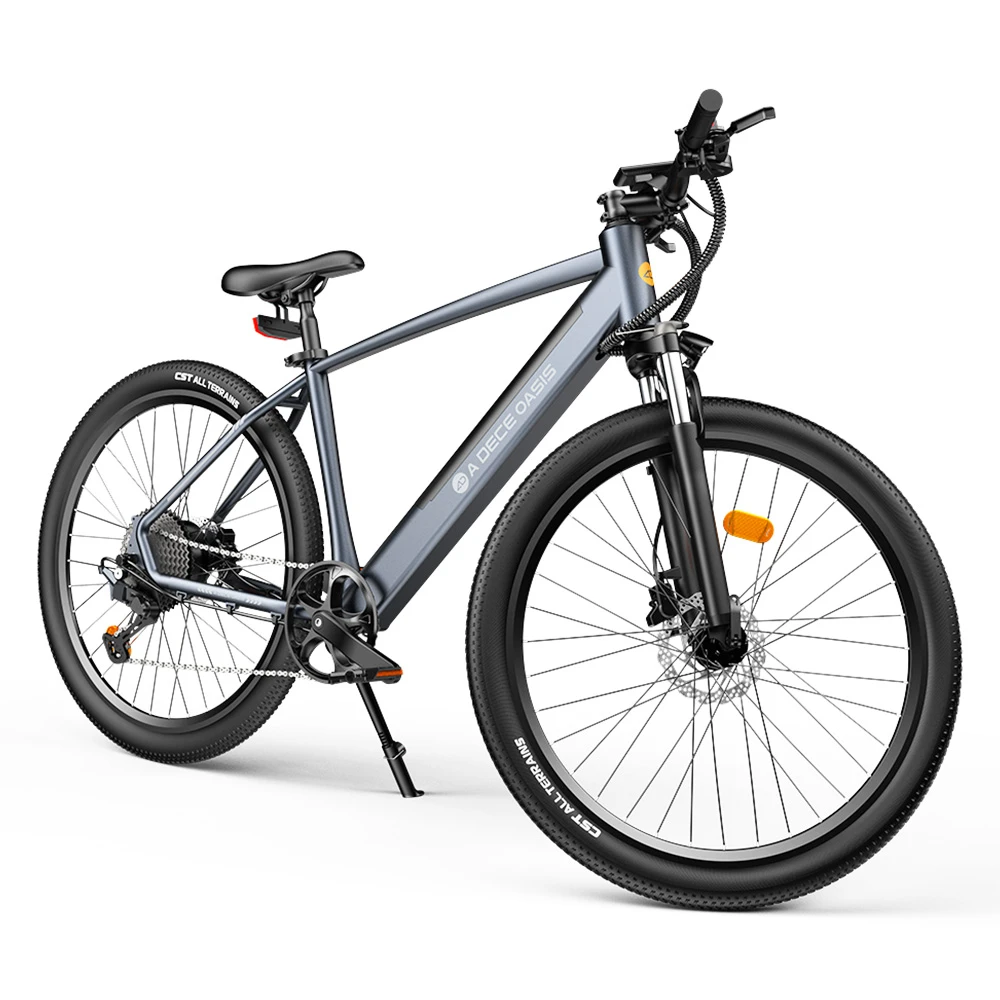 ADO D30C Electric Power Assist Bicycle 36V 10.4Ah Battery 250W Motor 27.5 Inch Tire 25Km/h Max Speed 90KM Mileage Shimano 9-Speed Gear Dual Hydraulic Disc Brakes - Gray - Image 6