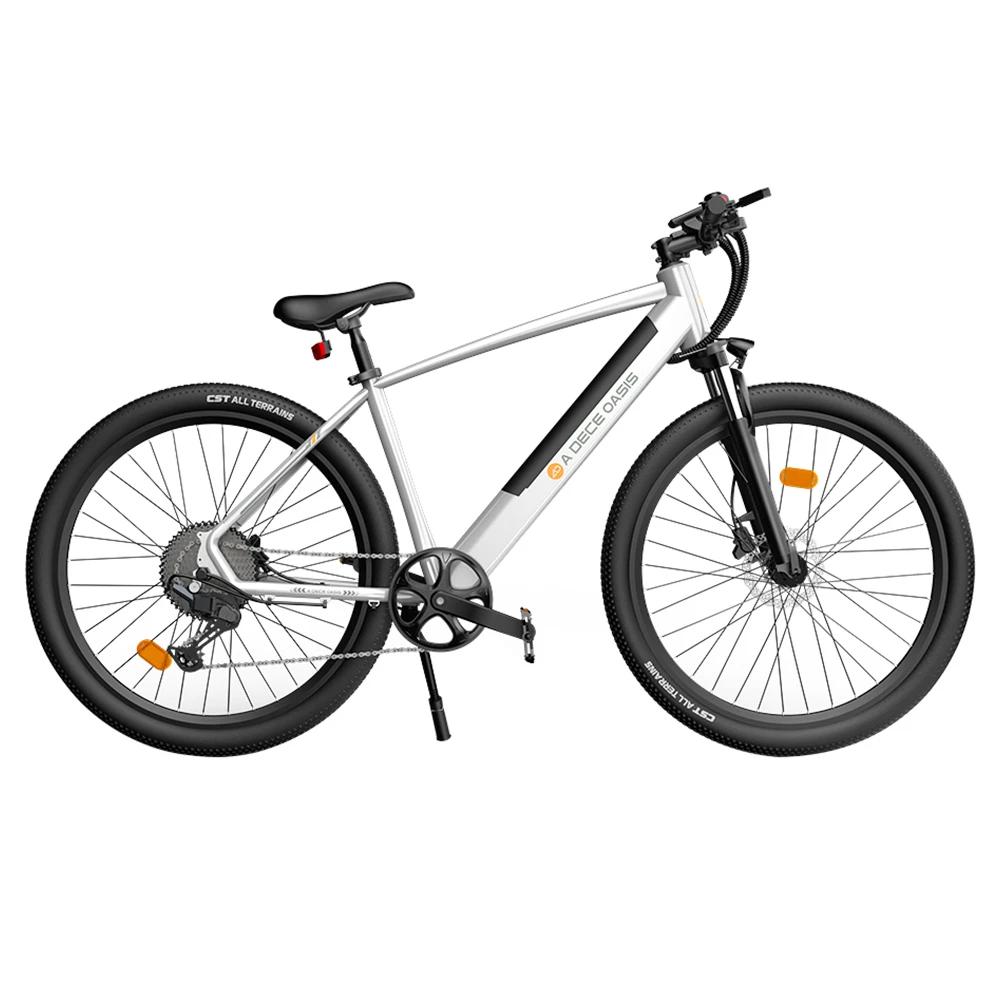 ADO D30C Electric Power Assist Bicycle 36V 10.4Ah Battery 250W Motor 27.5 Inch Tire 25Km/h Max Speed 90KM Mileage Shimano 9-Speed Gear Dual Hydraulic Disc Brakes - White - Image 2