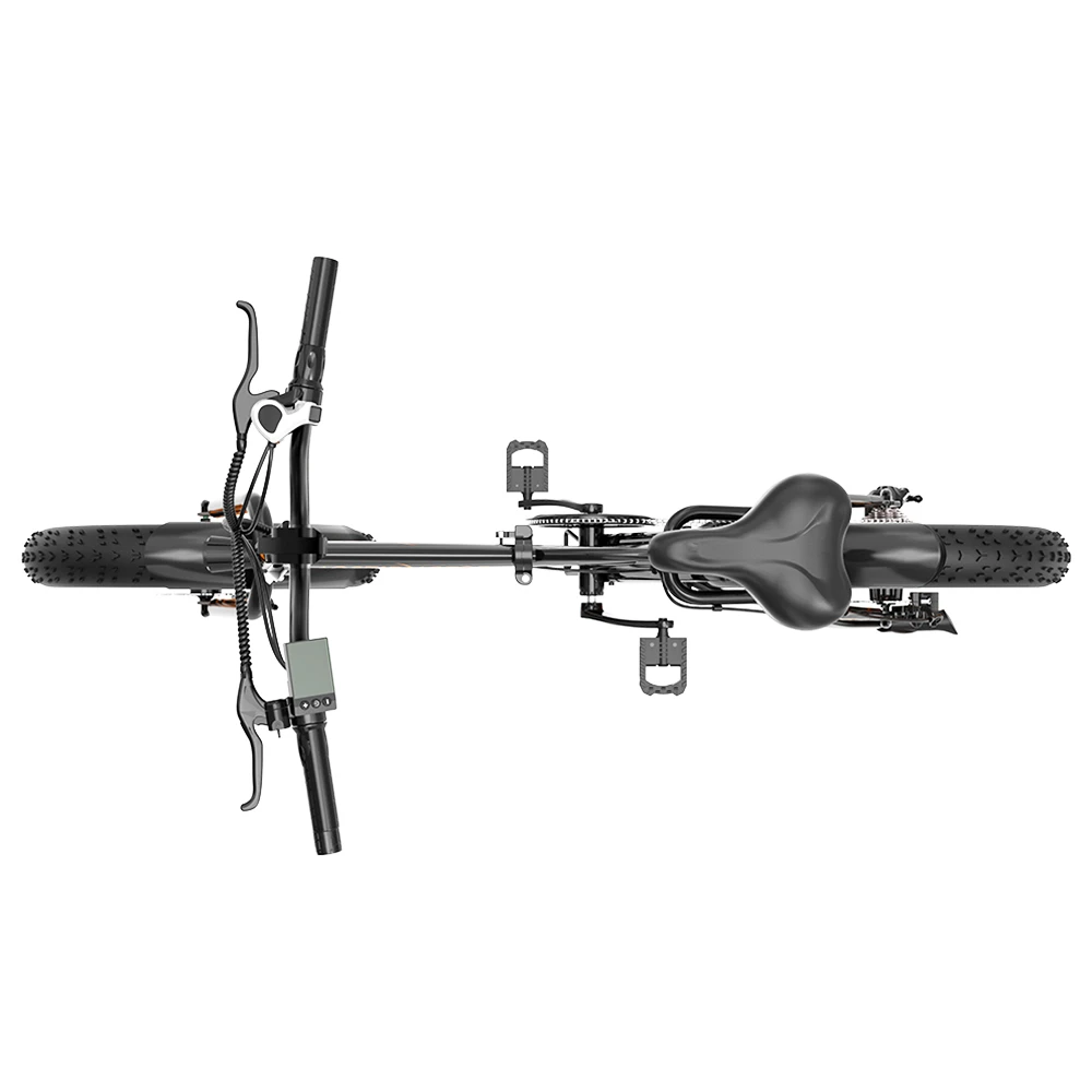 AOSTIRMOTOR A20 Folding Electric Bike 20*4.0 Fat Tire 36V 13Ah Battery 500W Motor 40km/h Max Speed - Black - Image 6