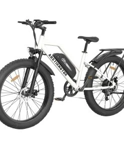 AOSTIRMOTOR S07-G Electric Bike 26*4.0 Inch Fat Tire 48V 13Ah Battery 750W Motor 45Km/h Max Speed Shimano 7-Speed Gear Dual Disc Brake - White