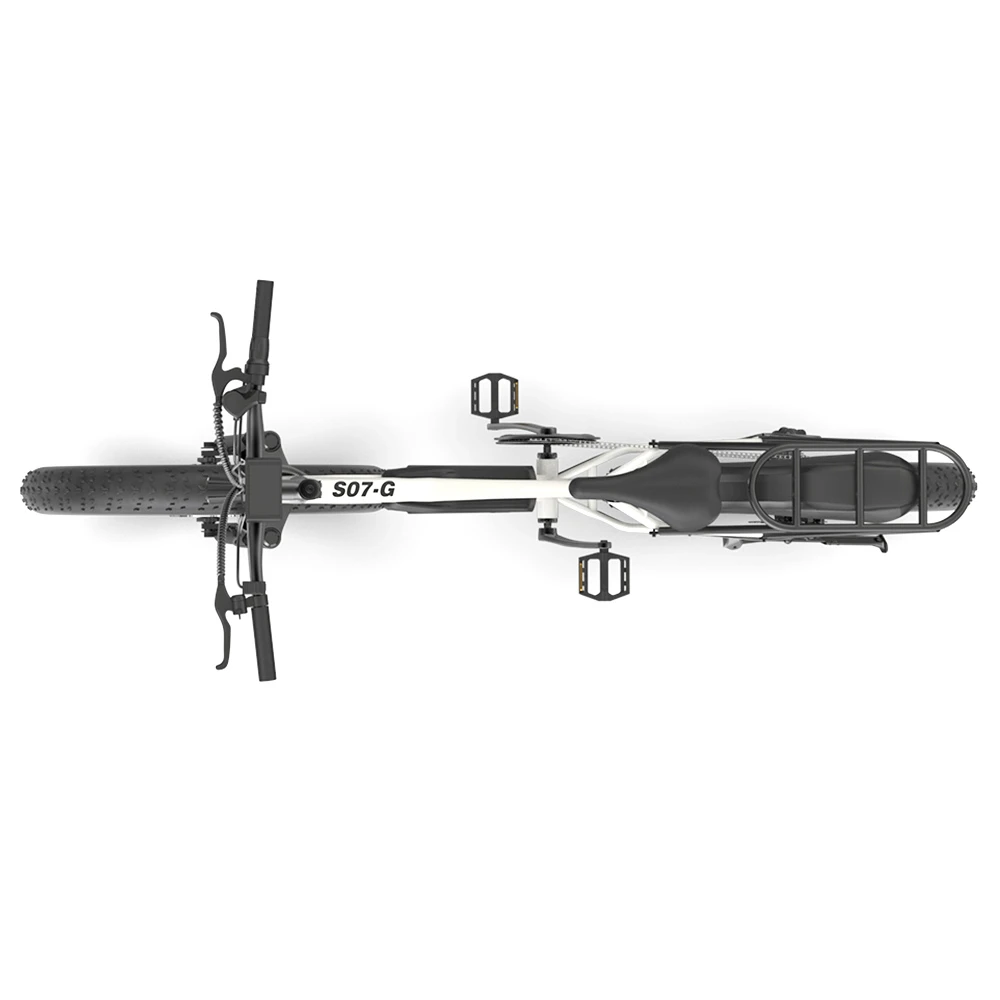 AOSTIRMOTOR S07-G Electric Bike 26*4.0 Inch Fat Tire 48V 13Ah Battery 750W Motor 45Km/h Max Speed Shimano 7-Speed Gear Dual Disc Brake - White - Image 5