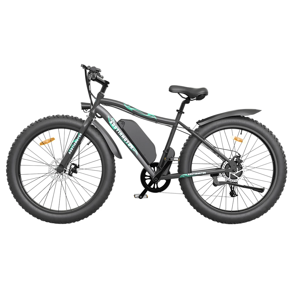 AOSTIRMOTOR S07-P Electric Bike 26*4.0'' Fat Tire 36V 13Ah Battery 500W Motor 7 Speed Shimano Gear - Image 2
