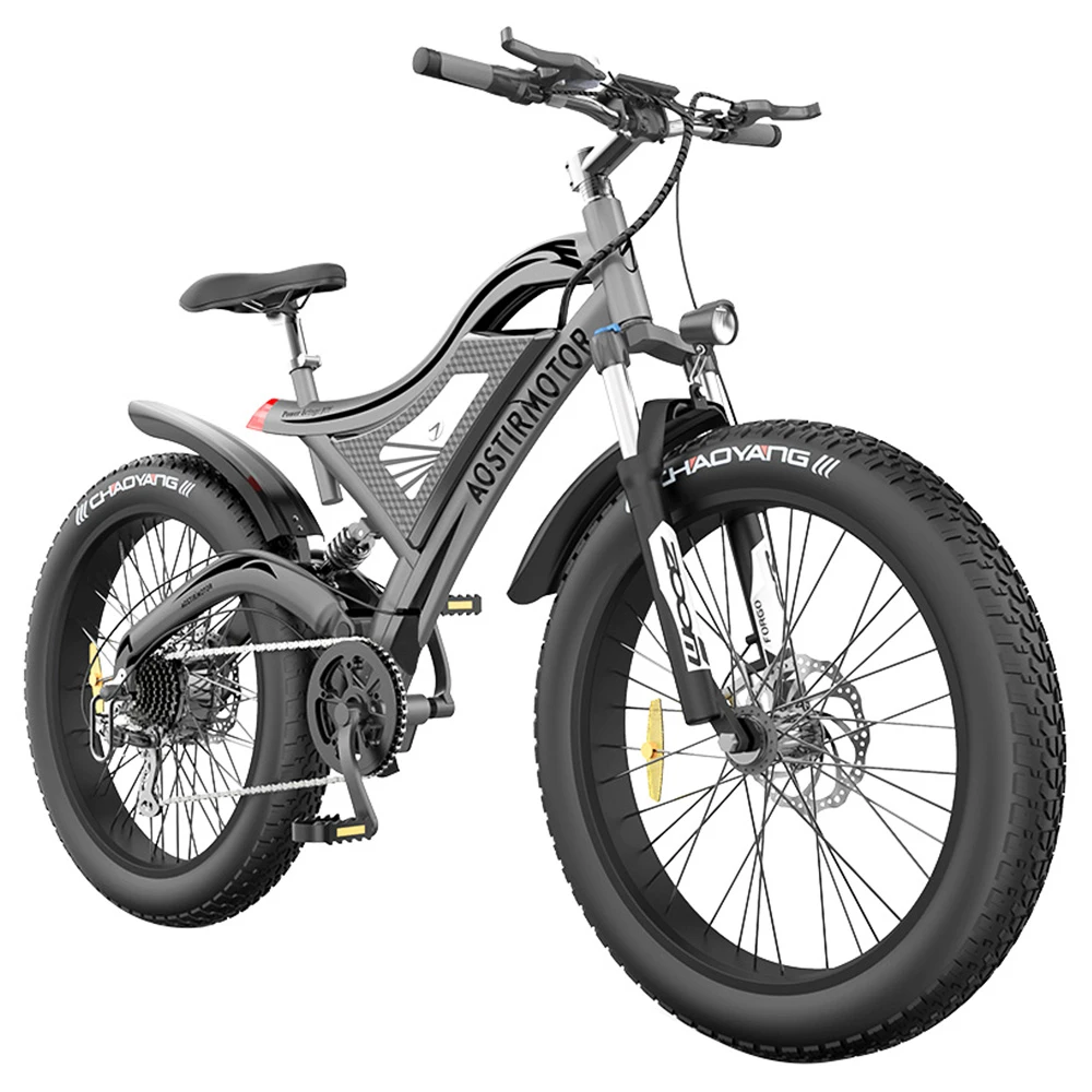 AOSTIRMOTOR S18 750W Electric Bike 26*4.0'' Fat Tire 48V 15Ah Battery 45km/h Max Speed 7 Speed Shimano Gear All Terrain - Image 4