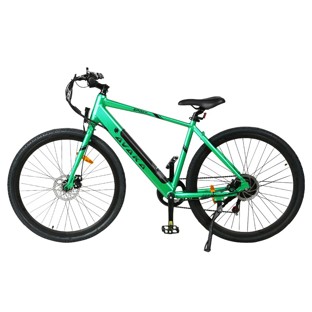 AVAKA R3 Electric Bike 700C*40C Inches Wheel 36V 350W Motor 12.5Ah Battery 32km/h Max Speed 70km Range Shimano 7-Speed Gear 120kg Load - Green - Image 3