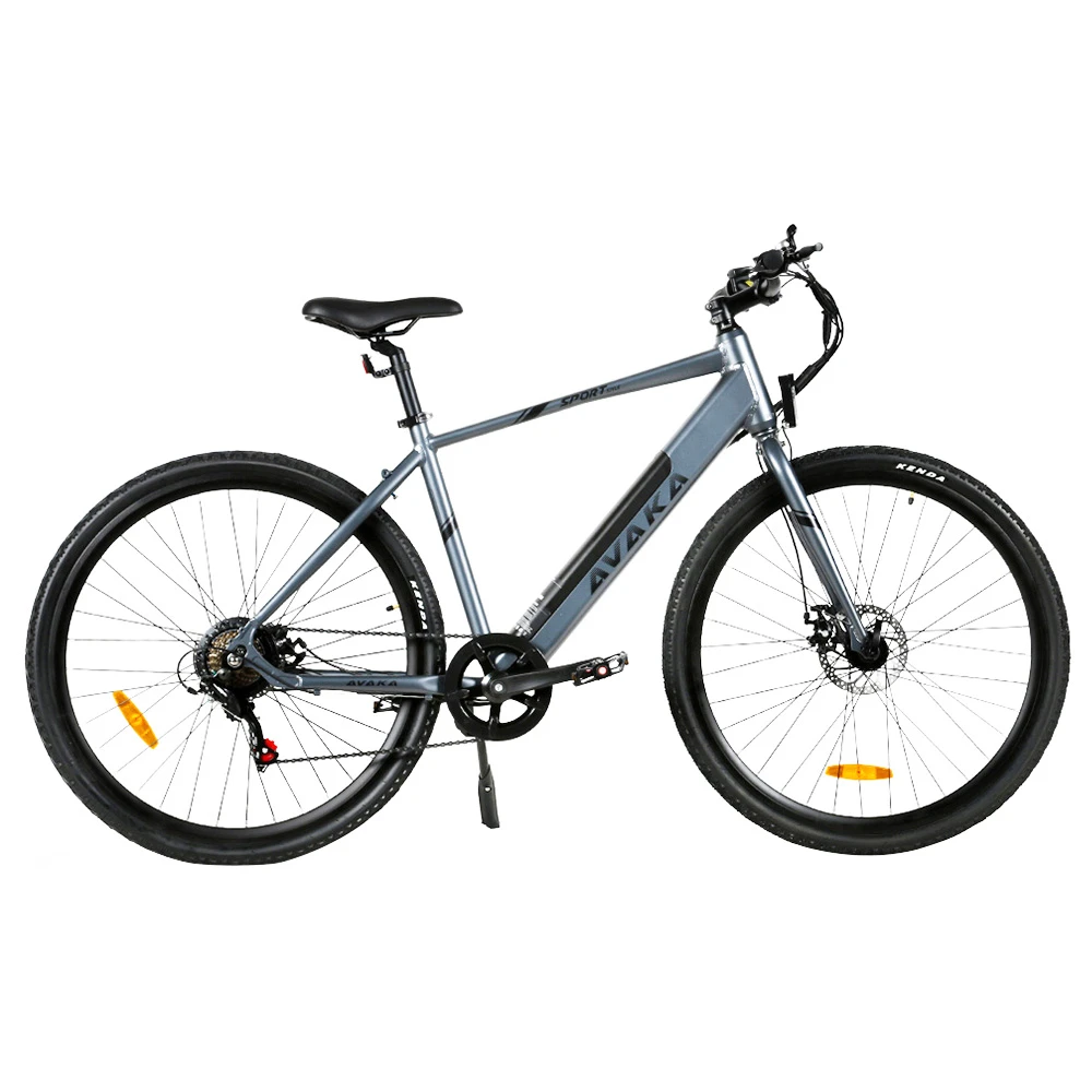 AVAKA R3 Electric Bike 700C*40C Inches Wheel 36V 350W Motor 12.5Ah Battery 32km/h Max Speed 70km Range Shimano 7-Speed Gear 120kg Load - Grey - Image 2