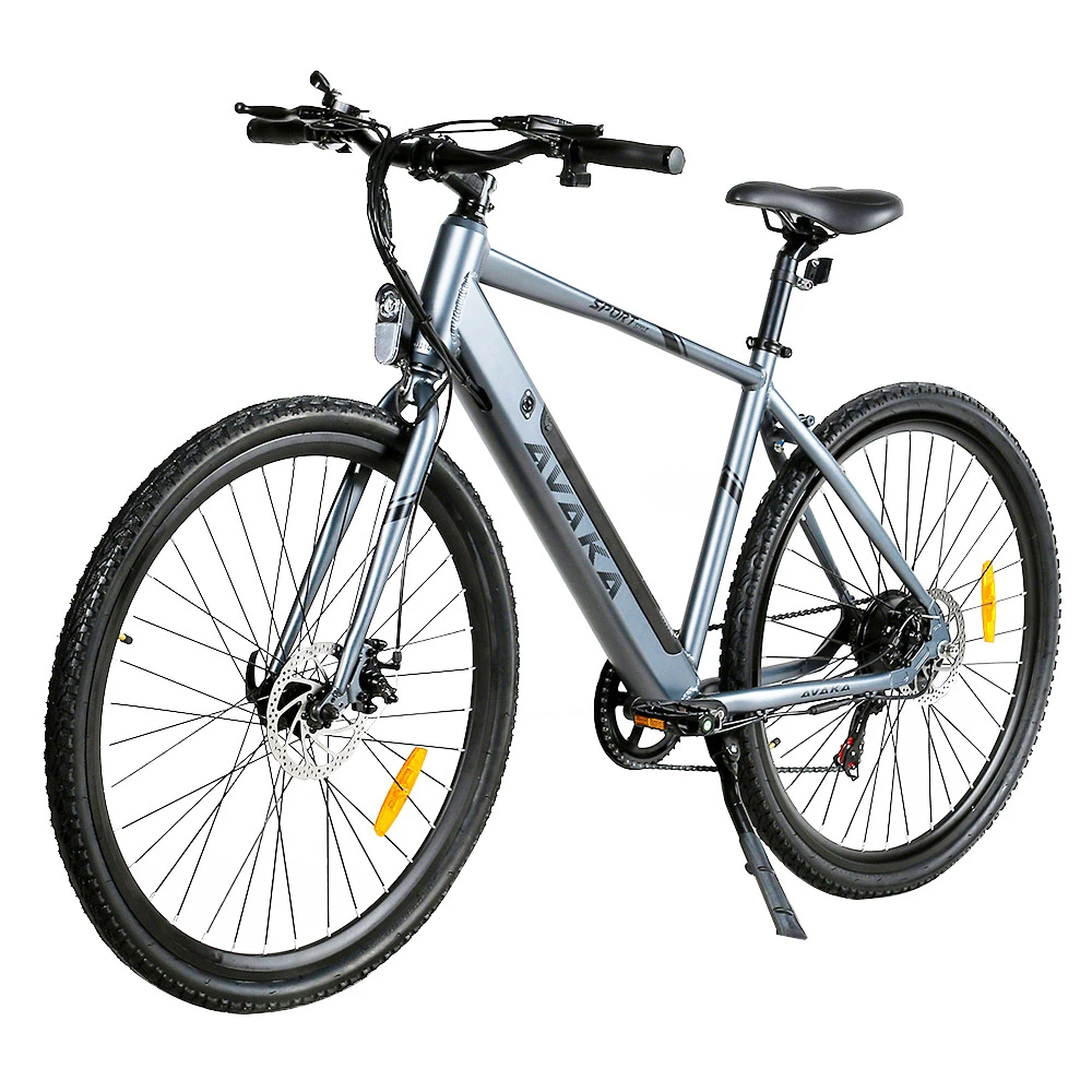 AVAKA R3 Electric Bike 700C*40C Inches Wheel 36V 350W Motor 12.5Ah Battery 32km/h Max Speed 70km Range Shimano 7-Speed Gear 120kg Load - Grey - Image 4