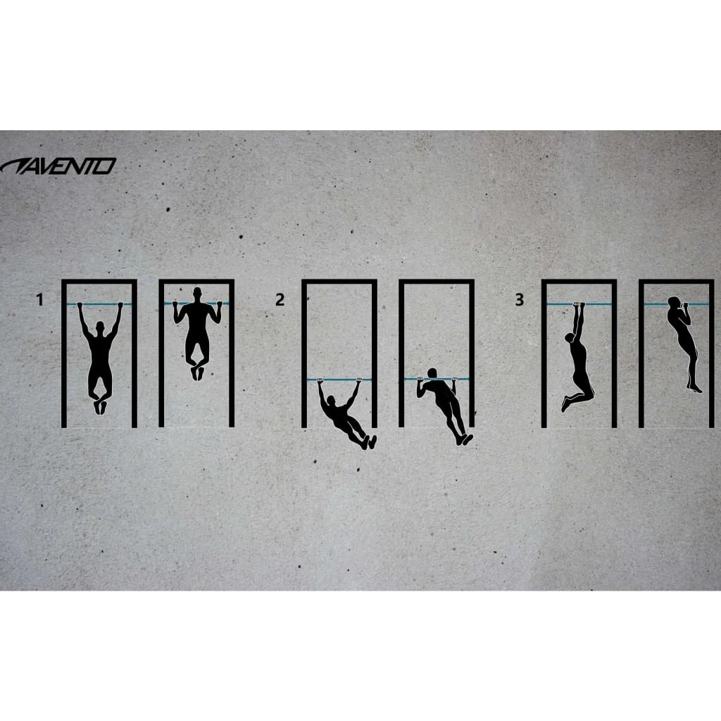 Avento Doorway Training Bar Steel - Image 3