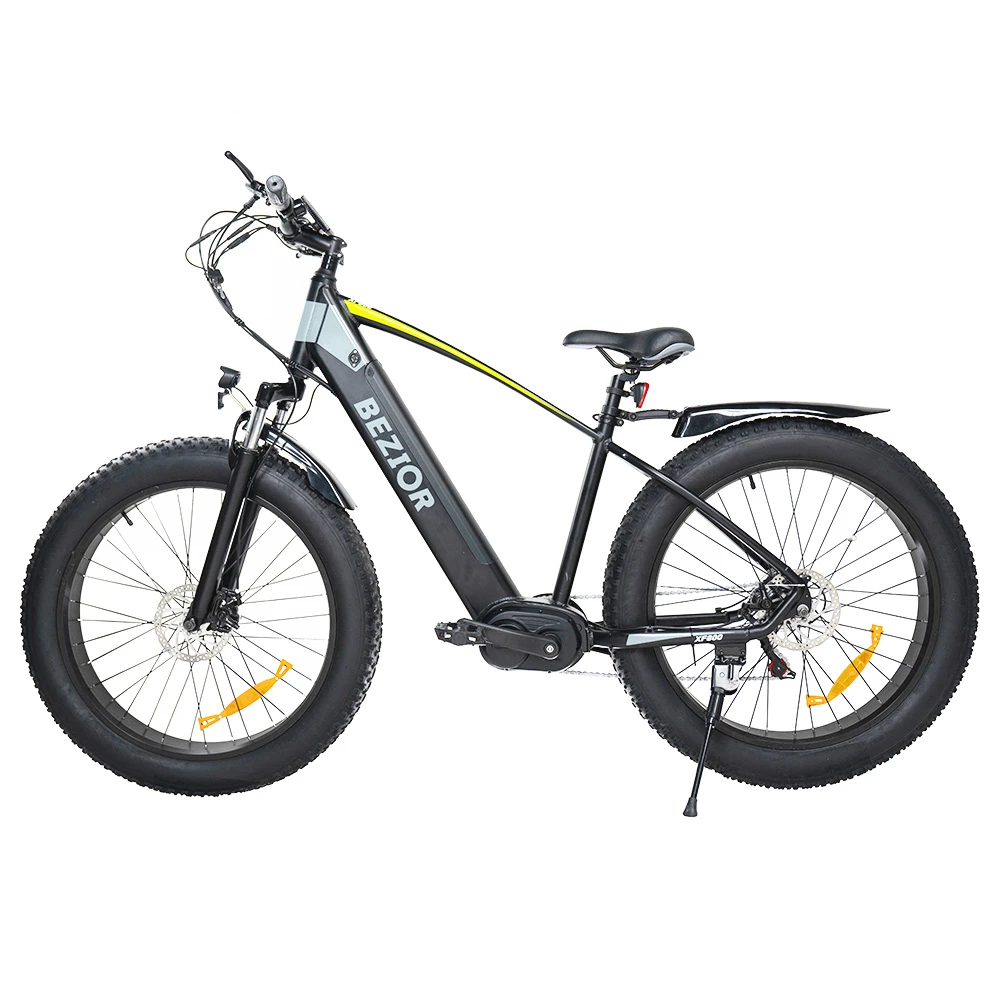 BEZIOR XF800 Electric Bicycle 13Ah 48V 500W MID MOTOR 26*4.0 Inch Fat Tires 40Km/h Max Speed Max Load 90KG - Image 3