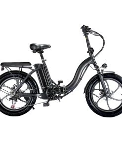BK6 Electric Bike 48V 350W Motor 10Ah Battery Shimano 7 Speed Gear Front Suspension And Dual Disc Brakes - Black