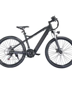 BK7 Electric Bike 48V 350W Motor 7.5Ah Battery Shimano 21 Speed Gear Front Suspension And Dual Disc Brakes - Black