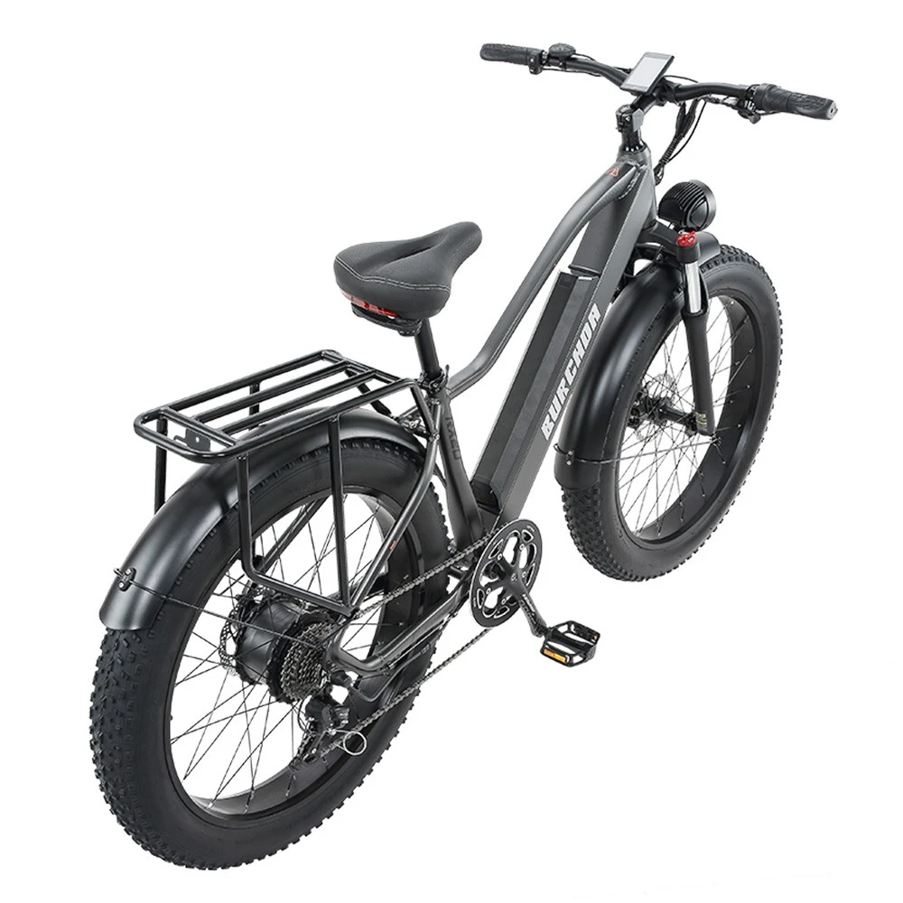 BURCHDA RX20 26*4.0 Inch All-terrain Fat Tire Electric Bike 800W Motor 45Km/h Max Speed, 48V 18Ah Battery, Shimano 8-speed - Image 5