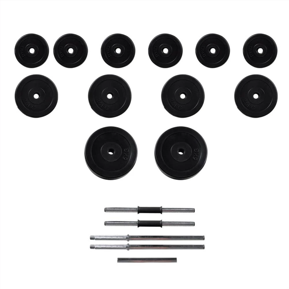 Barbell +2 Dumbbell Set 30.5kg - Image 3