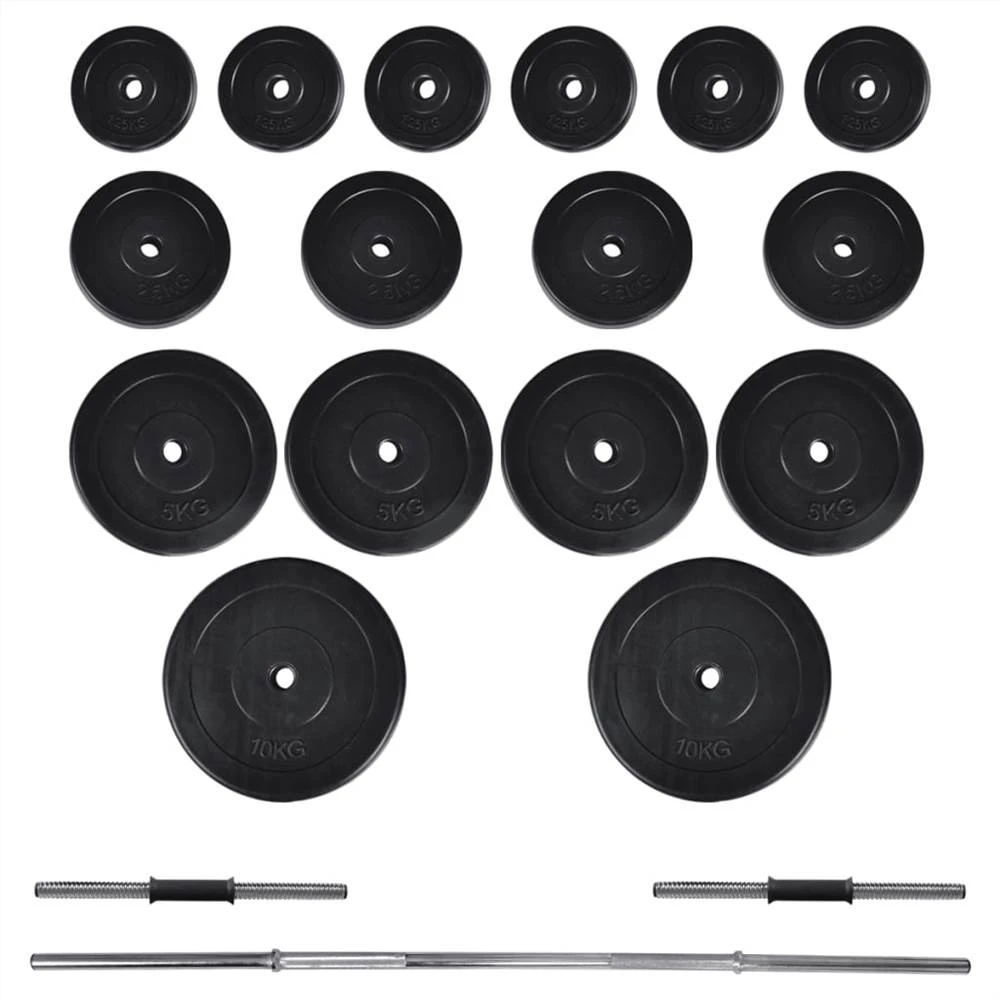 Barbell + 2 Dumbbell Set 60.5kg - Image 4