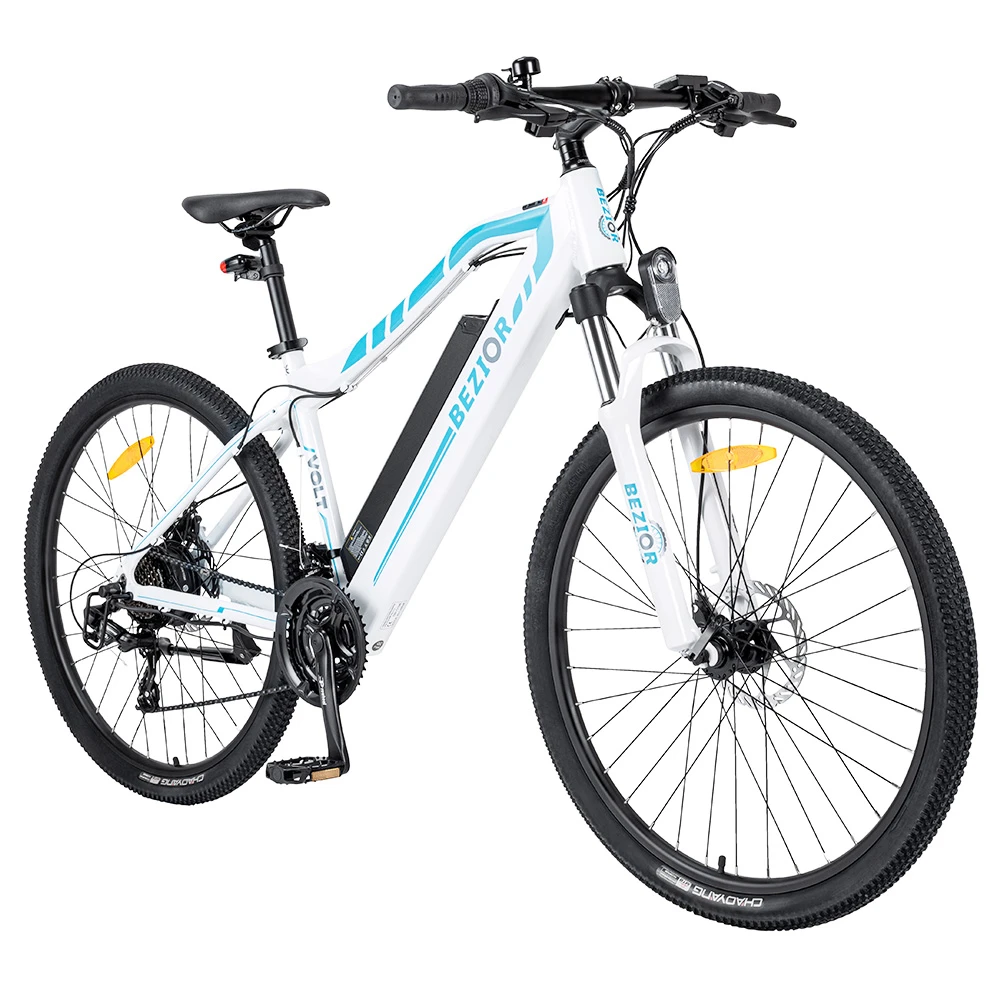 Bezior M1 Pro Electric Moped Bike 500W Motor 100km Range 12.5Ah Battery 27.5*2.25'' Wheels 25km/h Max Speed - White - Image 2