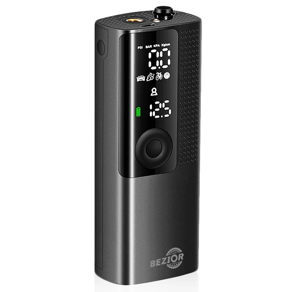Bezior Mini Inflator Air Compressor Pump 2000mAh 120PSI With Digital Gauge For Bike Car Tyre - Image 5