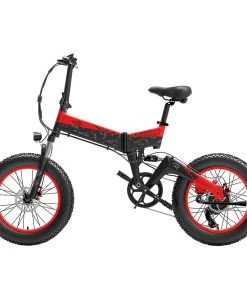 BEZIOR XF200 Off-road Electric Bike All Terrain Electric Bicycle 20x4'' Fat Tire 48V 1000W Motor 40km/h Max Speed 15Ah Battery Shimano 7-speed Shifting System - Black Red