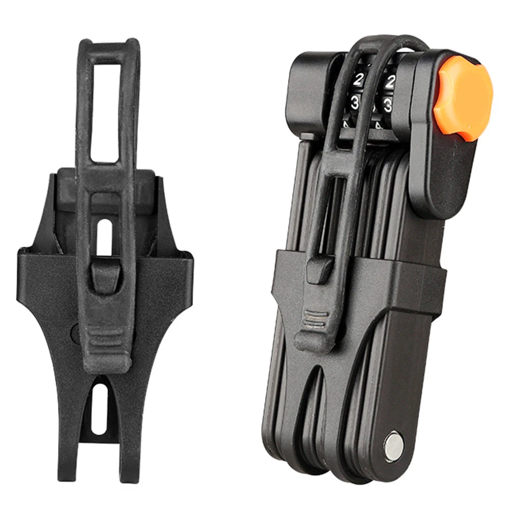 Bicycle Folding Lock Lengthen Anti Theft Heavy Duty Strong Foldable Lock For E Bike Scooter Motorcycle - Image 4