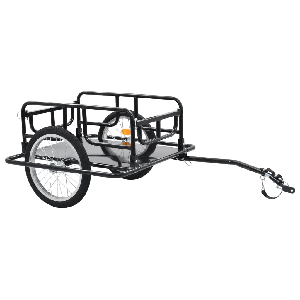 Bike Cargo Trailer 130x73x48.5 Cm Steel Black