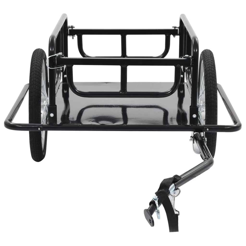 Bike Cargo Trailer 130x73x48.5 Cm Steel Black - Image 3