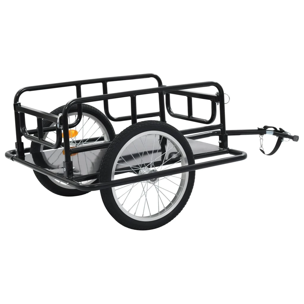 Bike Cargo Trailer 130x73x48.5 Cm Steel Black - Image 4