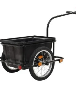 Bike Cargo Trailer Black 50 L