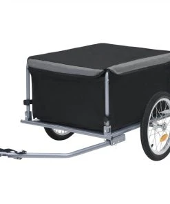 Bike Cargo Trailer Black And Grey 65 Kg