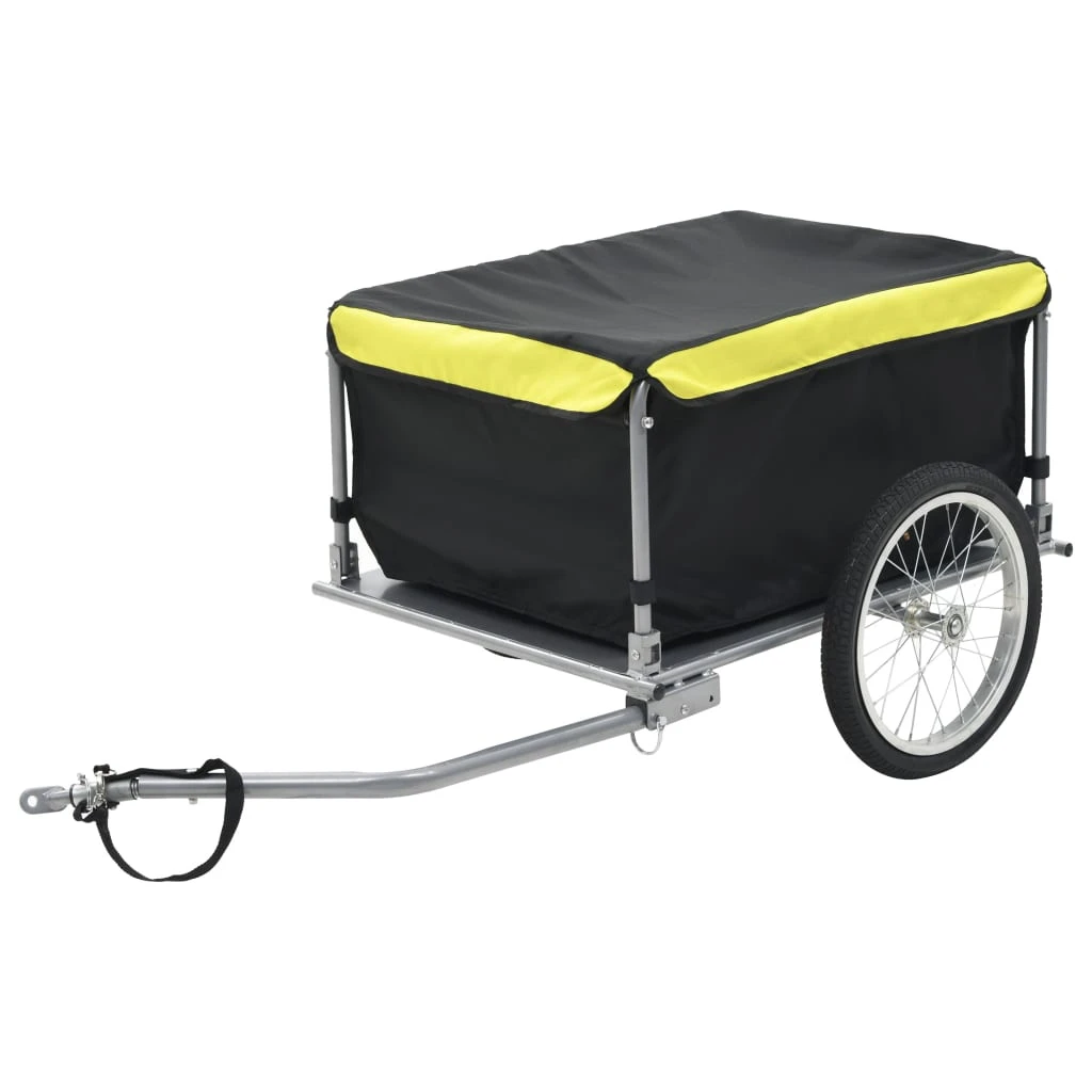 Bike Cargo Trailer Black And Yellow 65 Kg