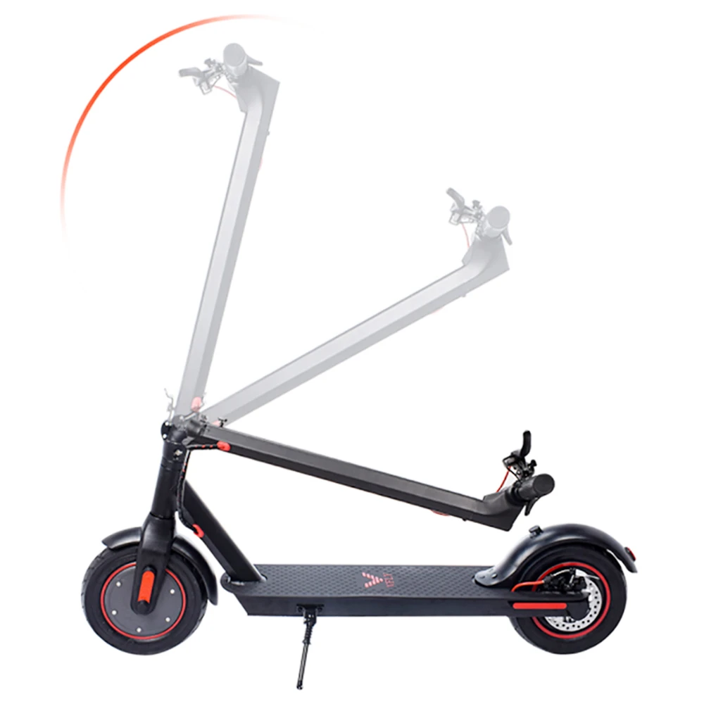 CMSBIKE V10 Electric Scooter 10'' Air Tires 500W Motor 36V 15Ah Battery Max Speed 30km/h Max Load 120kg - Black - Image 2