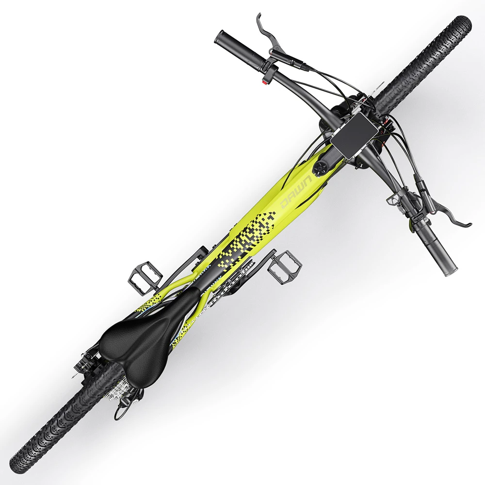 CYSUM CM520 Electric Mountain Bike 29*2.1 Inch Chaoyan Tire 500W Brushless Motor 35-40Km/h Max Speed 48V 14Ah LG Removable Battery Shimano 7 Speed 50-70KM Range Dual Disc Brakes - Green - Image 5