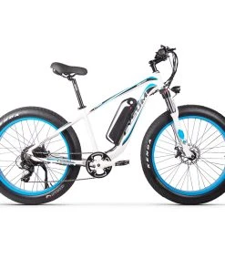 CYSUM M980 Fat Tire Electric Bike 48V 1000W Brushless Motor 17Ah Removable Battery For 50-70 Range - Black-Blue
