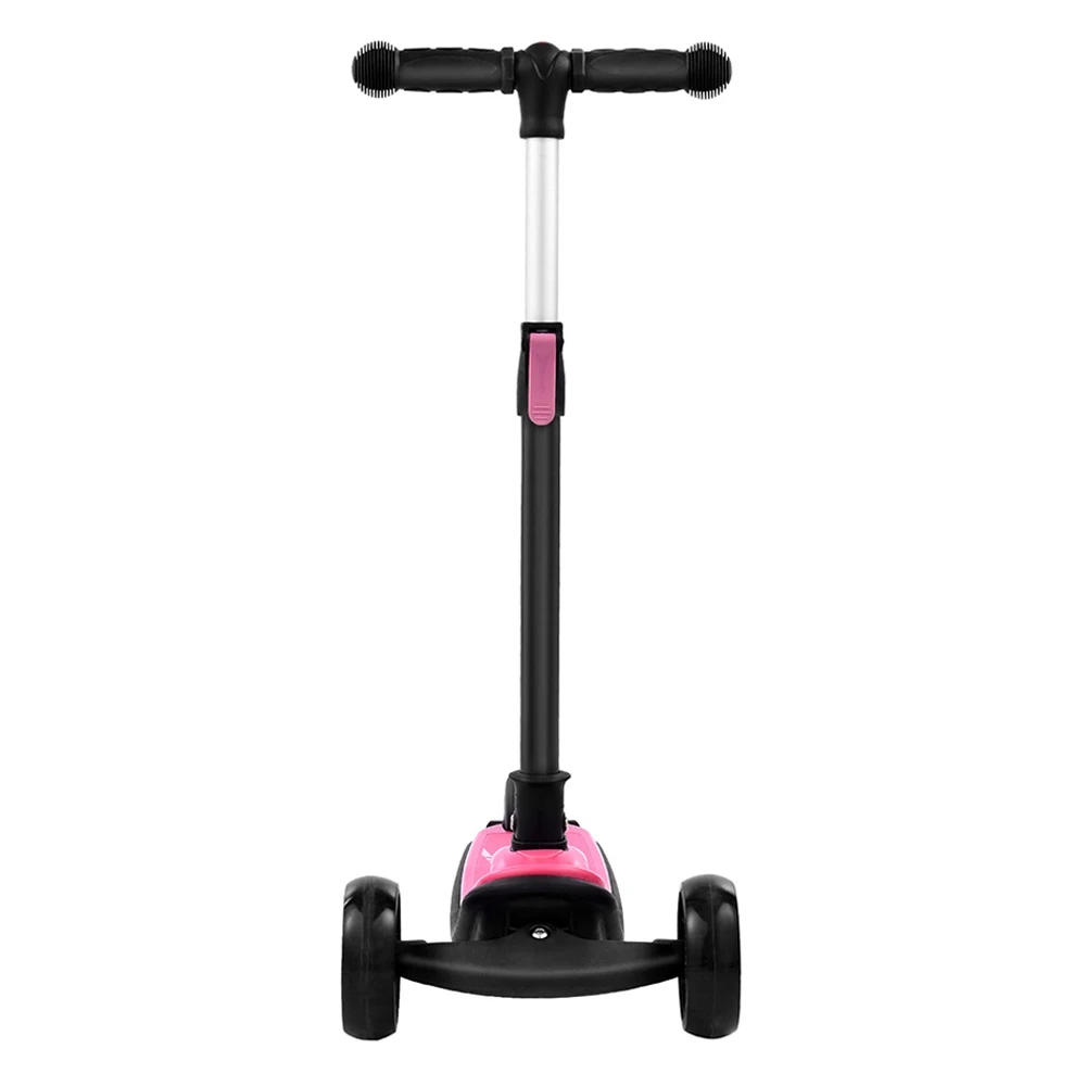 Kick Scooter Glide Scooter With Extra Wide PU Light-Up Wheels And 4 Adjustable Heights For Children From 3-12 Pink - Image 5