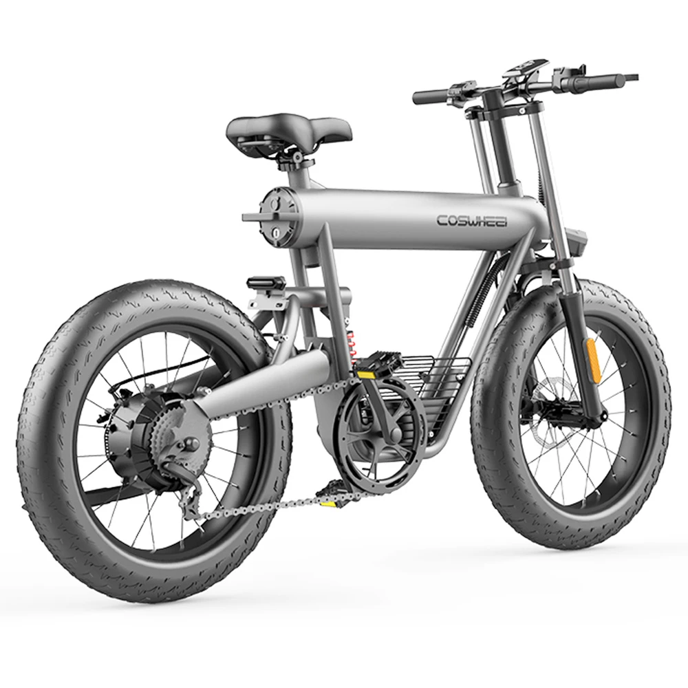 Coswheel T20 E-bike 500W Motor 48V 20Ah Battery 50-70KM Range 45kmh Max Speed Off-road Bike Space Grey - Image 5