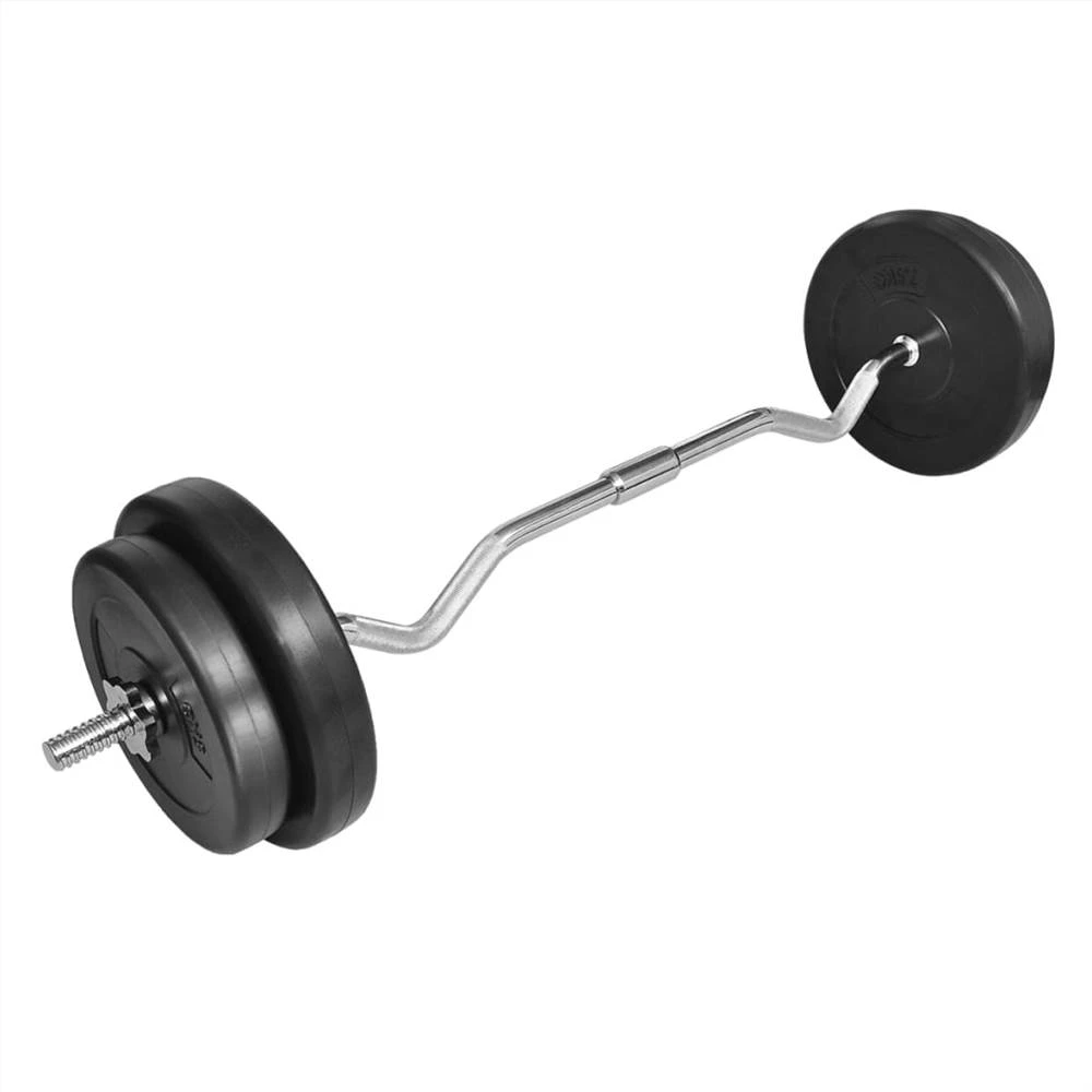Curl Bar With Weights 30kg - Image 2