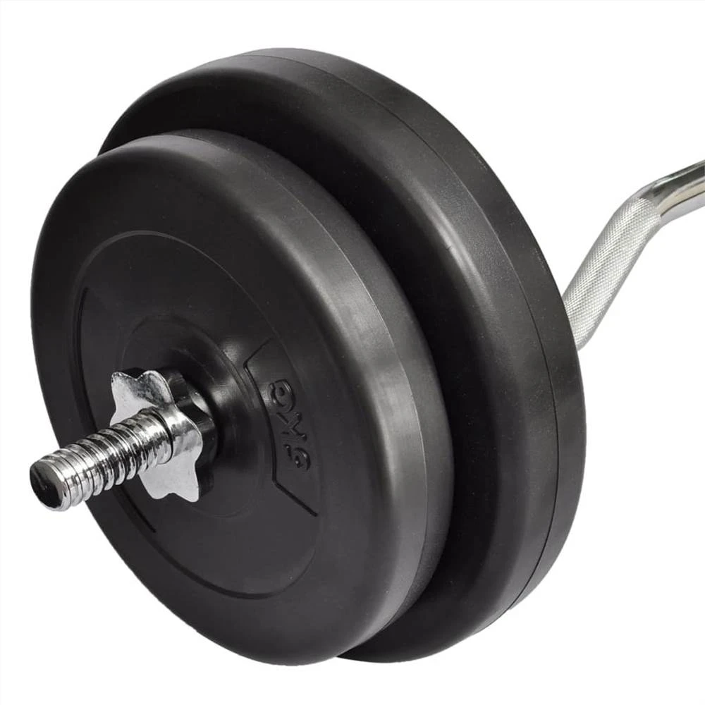 Curl Bar With Weights 30kg - Image 3