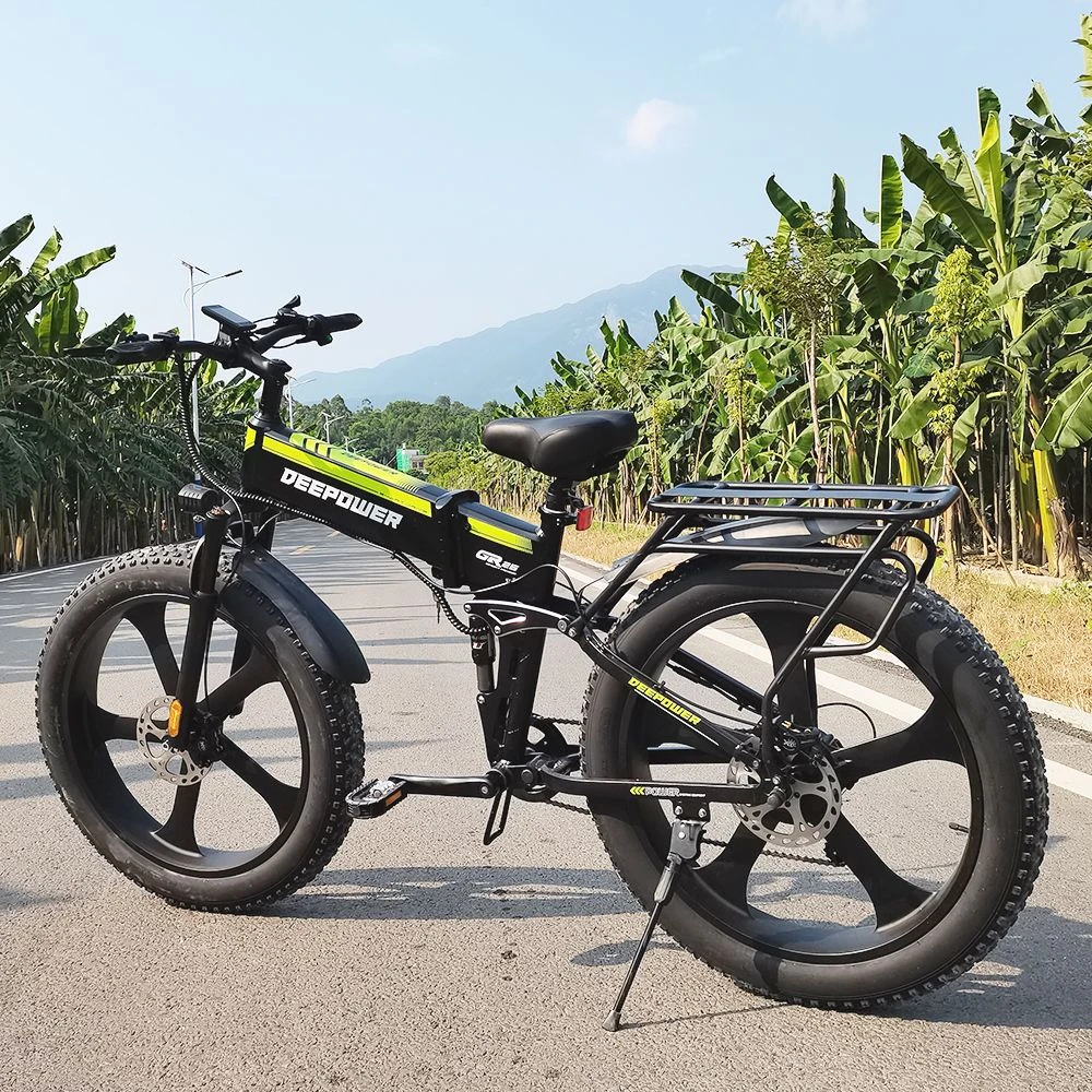 DEEPOWER H26 Pro (GR26) Electric Bike 26*4.0 Inch Fat Tire 48V 1000W Motor 17.5Ah Battery 45Km/h Max Speed Shimano 7 Speed Gear 150KG Load - Image 3