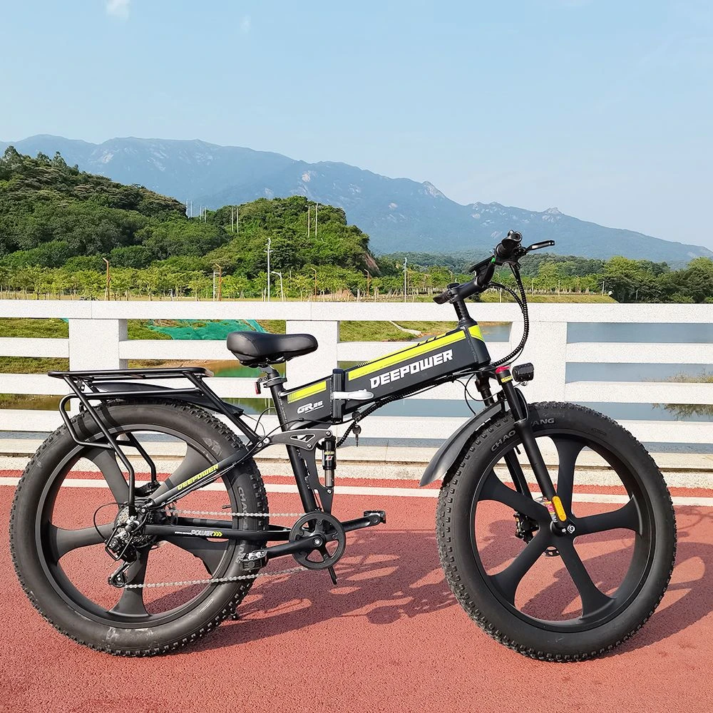 DEEPOWER H26 Pro (GR26) Electric Bike 26*4.0 Inch Fat Tire 48V 1000W Motor 17.5Ah Battery 45Km/h Max Speed Shimano 7 Speed Gear 150KG Load - Image 4