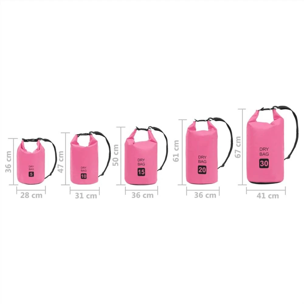 Dry Bag Pink 30 L PVC - Image 6