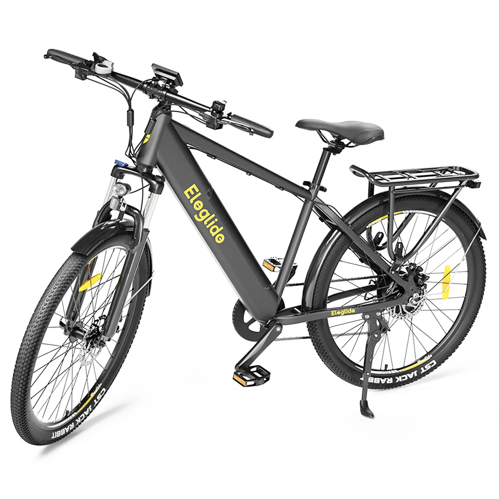 ELEGLIDE T1 Electric Trekking Bike Trekking E-Bike 27.5 Inch CST Tires 36V 12.5AH Battery 250W Motor Shimano 7 Gears Max Speed 25Km/h Max Range 100KM Max Load 120KG IPX4 Waterproof Dual Disk Brake - Black - Image 5